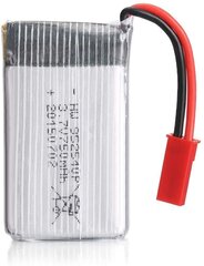 1 kpl. Ladattava Lipo-akku (3,7 V 750 mAh) MJX X300C X400 X800 RC Quadcopter -drooneille hinta ja tiedot | Älylaitteiden lisätarvikkeet | hobbyhall.fi