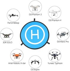 75 cm kokoontaitettava vedenpitävä matto DJI Phantom 2/3/4/4 PRO:lle, DJI Inspire1/2:lle, DJI Mavic PRO:lle, 3Dr Solo Drone hinta ja tiedot | Älylaitteiden lisätarvikkeet | hobbyhall.fi