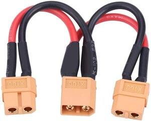 XT60 pistokeliitinkaapelisovitin rinnakkaisakkuliittimelle 14Awg kaapeli Rc Lipolle (1 naaras - 2 uros) 1kpl hinta ja tiedot | Älylaitteiden lisätarvikkeet | hobbyhall.fi