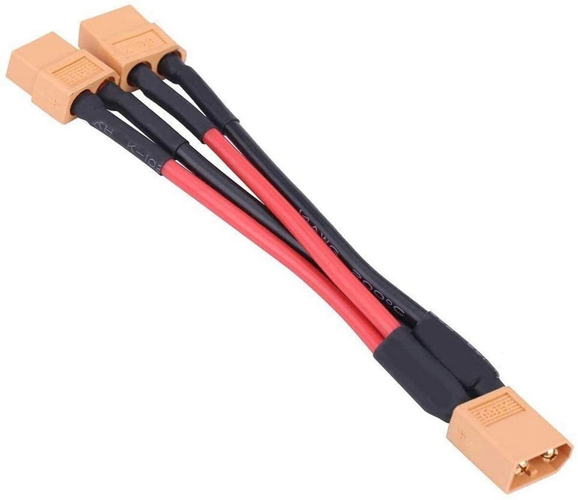 XT60 pistokeliitinkaapelisovitin rinnakkaisakkuliittimelle 14Awg kaapeli Rc Lipolle (1 naaras - 2 uros) 1kpl hinta ja tiedot | Älylaitteiden lisätarvikkeet | hobbyhall.fi