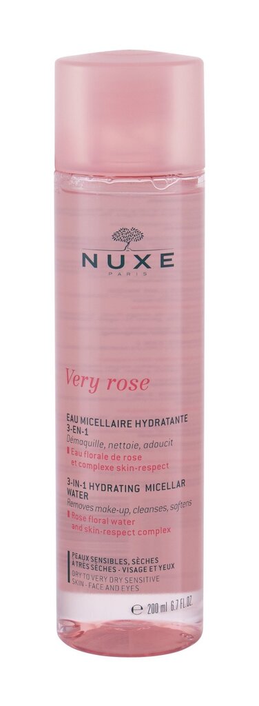Misellivesi Nuxe Very Rose, 200 ml hinta ja tiedot | Kasvojen puhdistusaineet | hobbyhall.fi