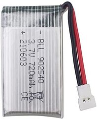 1 kpl. Ladattava Lipo-akku (3,7 V 720 mAh Lipo) hinta ja tiedot | Älylaitteiden lisätarvikkeet | hobbyhall.fi