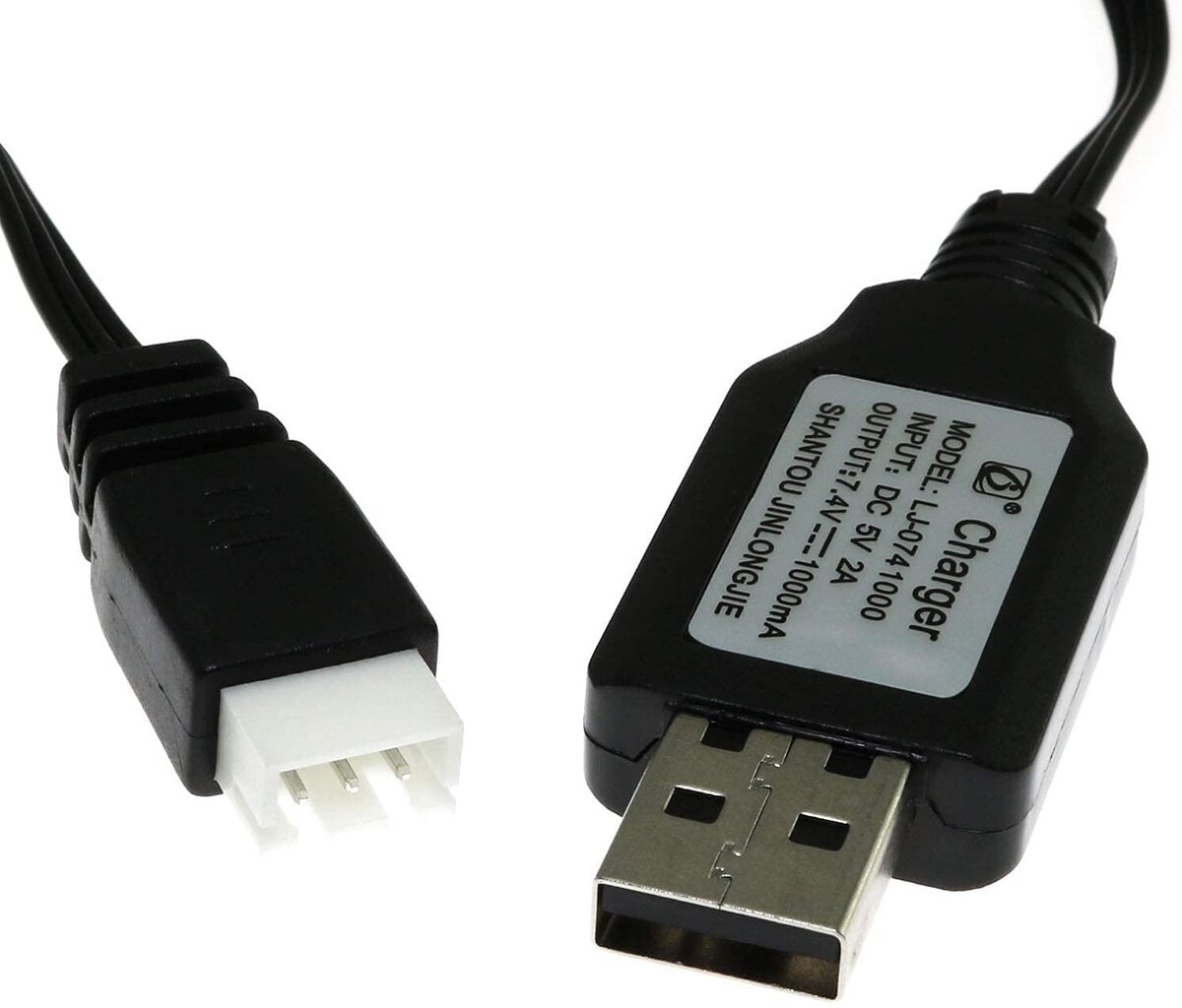 1 kpl. 7,4 V Li-ion akku USB-latauskaapeli SYMA X8C X8G X8HW Hubsan H501S H501A B2W hinta ja tiedot | Älylaitteiden lisätarvikkeet | hobbyhall.fi