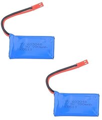 2 kpl. Ladattava Lipo-akku (3,7 V 780 mAh) Wltoys V636 V686 V686G V686K JJRC V686 Quadricopter Dronelle hinta ja tiedot | Älylaitteiden lisätarvikkeet | hobbyhall.fi