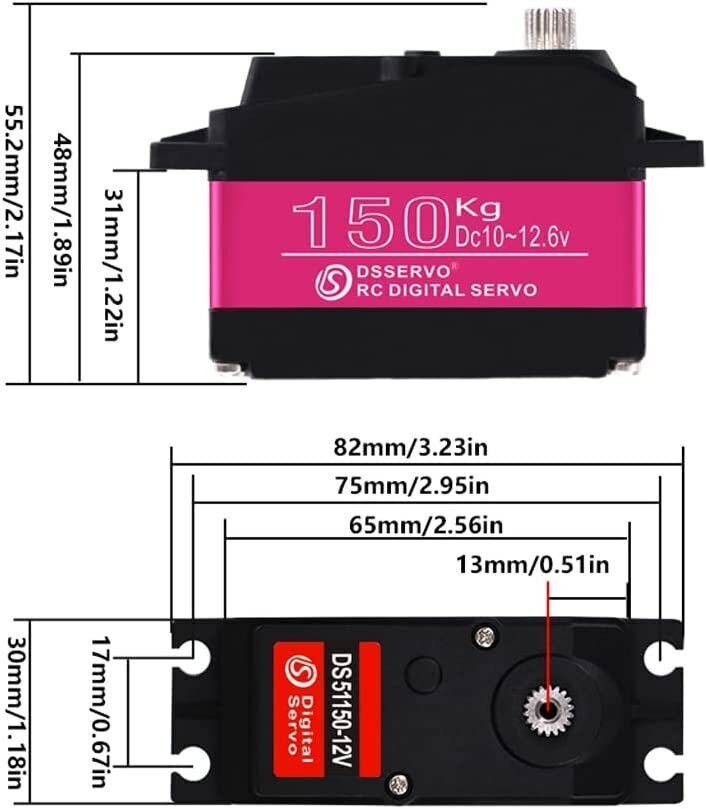 Servo Drive Digital Servo DS51150 hinta ja tiedot | Älylaitteiden lisätarvikkeet | hobbyhall.fi