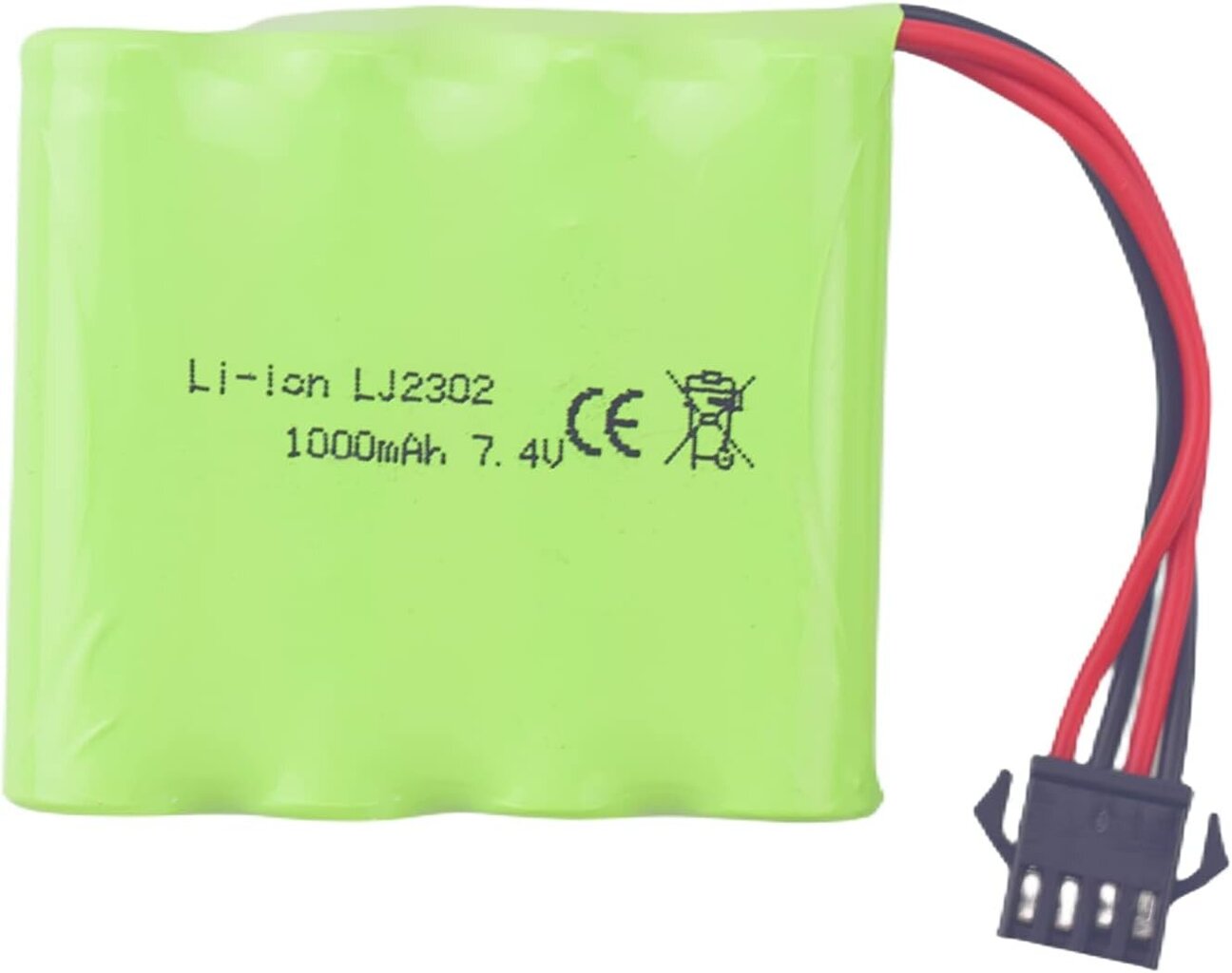 7,4 V ladattava akku 1000 mAh SM-4P USB-latauskaapelilla DE36W DE65 NO.1809 RC-leluautomallien bugeille hinta ja tiedot | Paristot | hobbyhall.fi