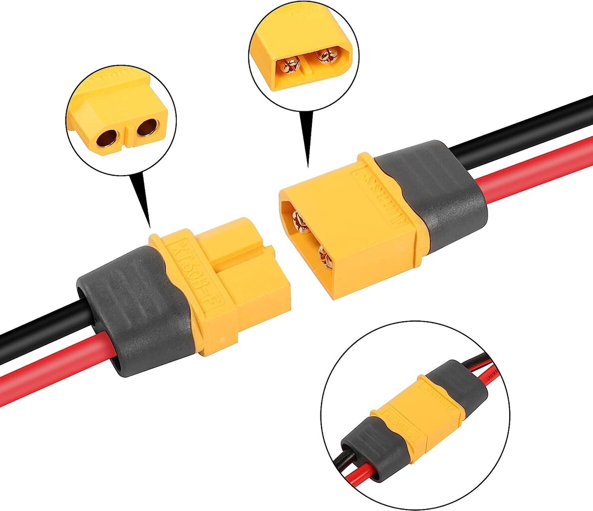 Kaapeli 16AWG XT60 hinta ja tiedot | Auton akkulaturit | hobbyhall.fi