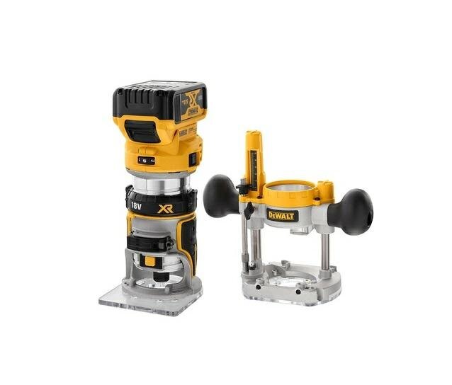 DEWALT FREESS 18V 2in1 8mm 2x5.0Ah TSTAK DCW604P2 hinta ja tiedot | Jyrsimet | hobbyhall.fi