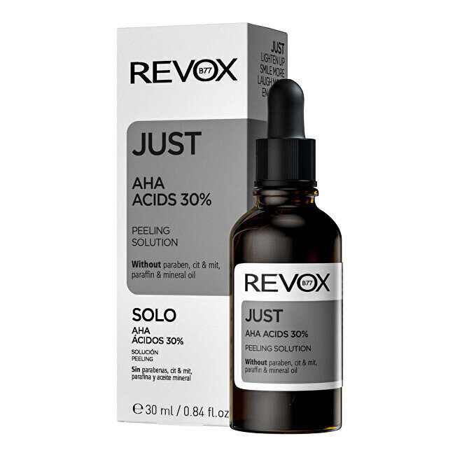 Hapan kasvojen kuorinta Revox Just AHA Acids 30%, 30 ml hinta ja tiedot | Kasvojen puhdistusaineet | hobbyhall.fi
