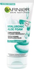 Kasvojen puhdistusvaahto Garnier Hyaluronic Aloe, 150 ml hinta ja tiedot | Kasvojen puhdistusaineet | hobbyhall.fi