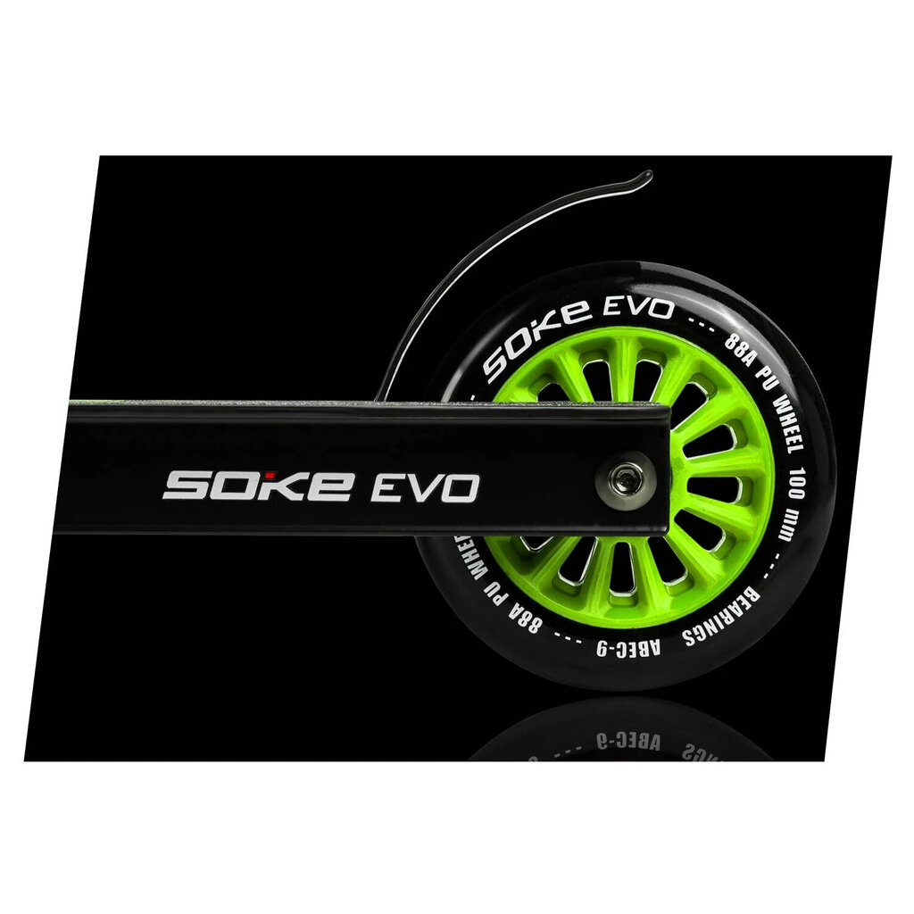 Potkulauta SOKE EVO (1615-801212) Green (Urban) 100mm hinta ja tiedot | Potkulaudat | hobbyhall.fi