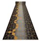 Kumipohjainen matto 120 cm HEXAGON musta/kulta hinta ja tiedot | Isot matot | hobbyhall.fi