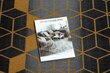 Kumipohjainen matto 120 cm HEXAGON musta/kulta hinta ja tiedot | Isot matot | hobbyhall.fi