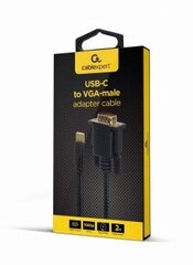 Gembird USB-C/VGA-M, 2 m hinta ja tiedot | Kaapelit ja adapterit | hobbyhall.fi