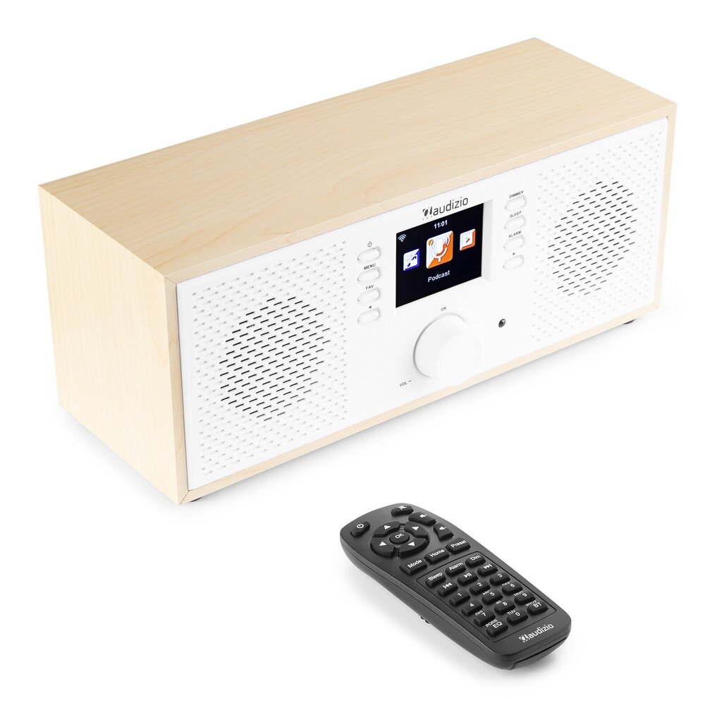 Audizio Rimini Stereo WiFi Internet Radio Valkoinen hinta ja tiedot | Kelloradiot ja herätyskellot | hobbyhall.fi