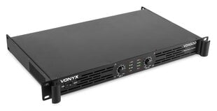 Vonyx VDA500 PA vahvistin 1U 2x 250W hinta ja tiedot | Kaiuttimet ja soundbarit | hobbyhall.fi