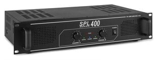 Skytec SPL 400 vahvistin 2x 200W musta hinta ja tiedot | Kaiuttimet ja soundbarit | hobbyhall.fi