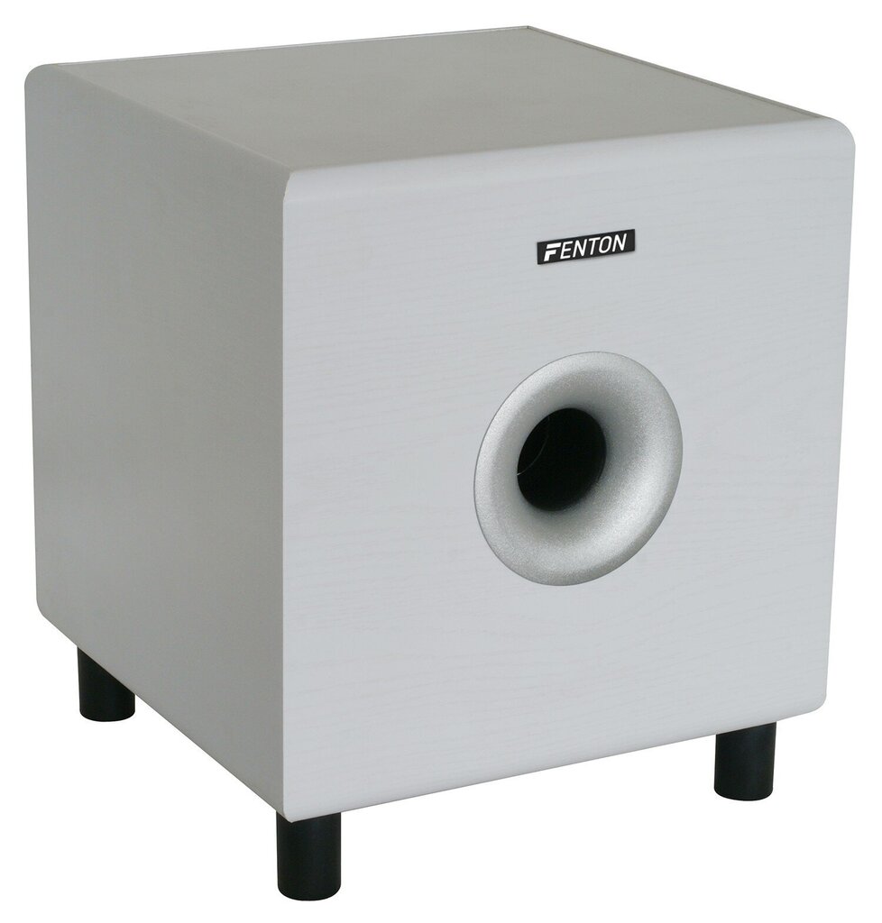 Fenton SHFS10W aktiivinen subwoofer 10" valkoinen hinta ja tiedot | Kaiuttimet ja soundbarit | hobbyhall.fi