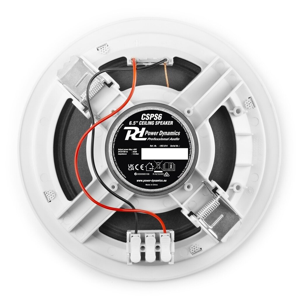 Power Dynamics CSPS6 kattokaiutin 16 ohm 6,5" hinta ja tiedot | Kaiuttimet ja soundbarit | hobbyhall.fi