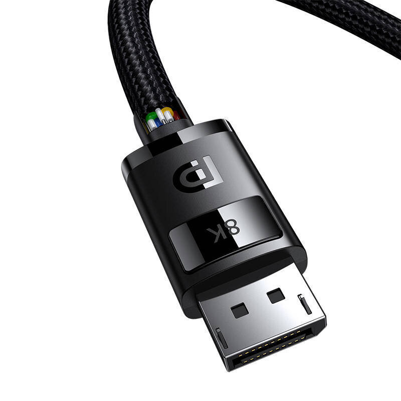 Baseus DP 8K - DP 8K -kaapeli Baseus High Definition 5m (musta) hinta ja tiedot | Kaapelit ja adapterit | hobbyhall.fi