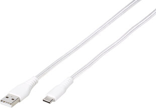 Vivanco-kaapeli USB-C - USB-A 1,5m, valkoinen (61696) hinta ja tiedot | Puhelinkaapelit | hobbyhall.fi