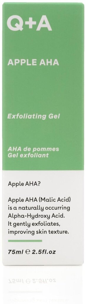 Q+A Apple AHA Exfoliating Gel kuorintatuote 75 ml hinta ja tiedot | Kasvojen puhdistusaineet | hobbyhall.fi