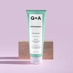 Q+A Peppermint Daily Cleanser puhdistusgeeli 125 ml hinta ja tiedot | Kasvojen puhdistusaineet | hobbyhall.fi
