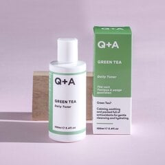 Q+A Green Tea Daily Toner kasvovesi 100 ml hinta ja tiedot | Q+A Hajuvedet ja kosmetiikka | hobbyhall.fi