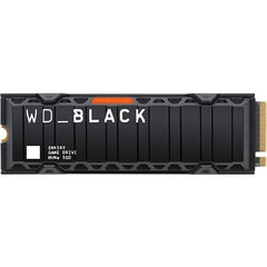 Western Digital SN850X musta + jäähdytyselementti 2 Tt NVMe SSD PCIe Gen4 Read 7300 MB/s (ar radiu) PC/PS5 hinta ja tiedot | Kovalevyt | hobbyhall.fi