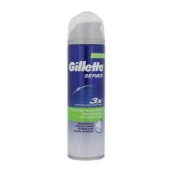 Parranajovaahto herkälle iholle Gillette Series Sensitive 200 ml hinta ja tiedot | Parranajo ja karvanpoisto | hobbyhall.fi