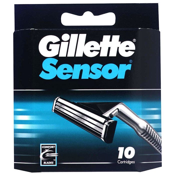 Gillette Sensor vaihtoterä miehelle 10 kpl hinta ja tiedot | Parranajo ja karvanpoisto | hobbyhall.fi