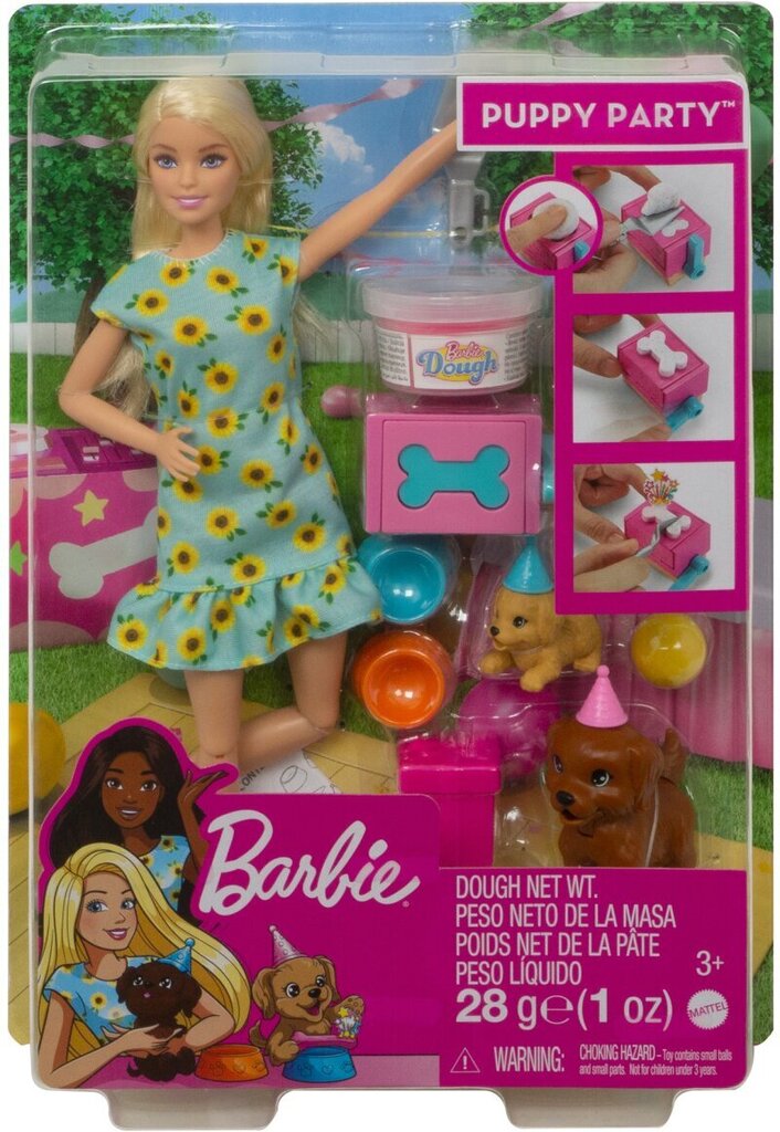 Barbie-nukke koiranpentujen juhlat hinta ja tiedot | Tyttöjen lelut | hobbyhall.fi