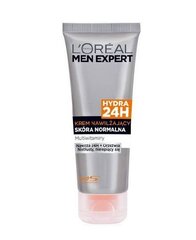 Kosteuttava kasvovoide L'Oreal Paris Men Expert Hydra 24H miehille 75 ml I hinta ja tiedot | Parranajo ja karvanpoisto | hobbyhall.fi