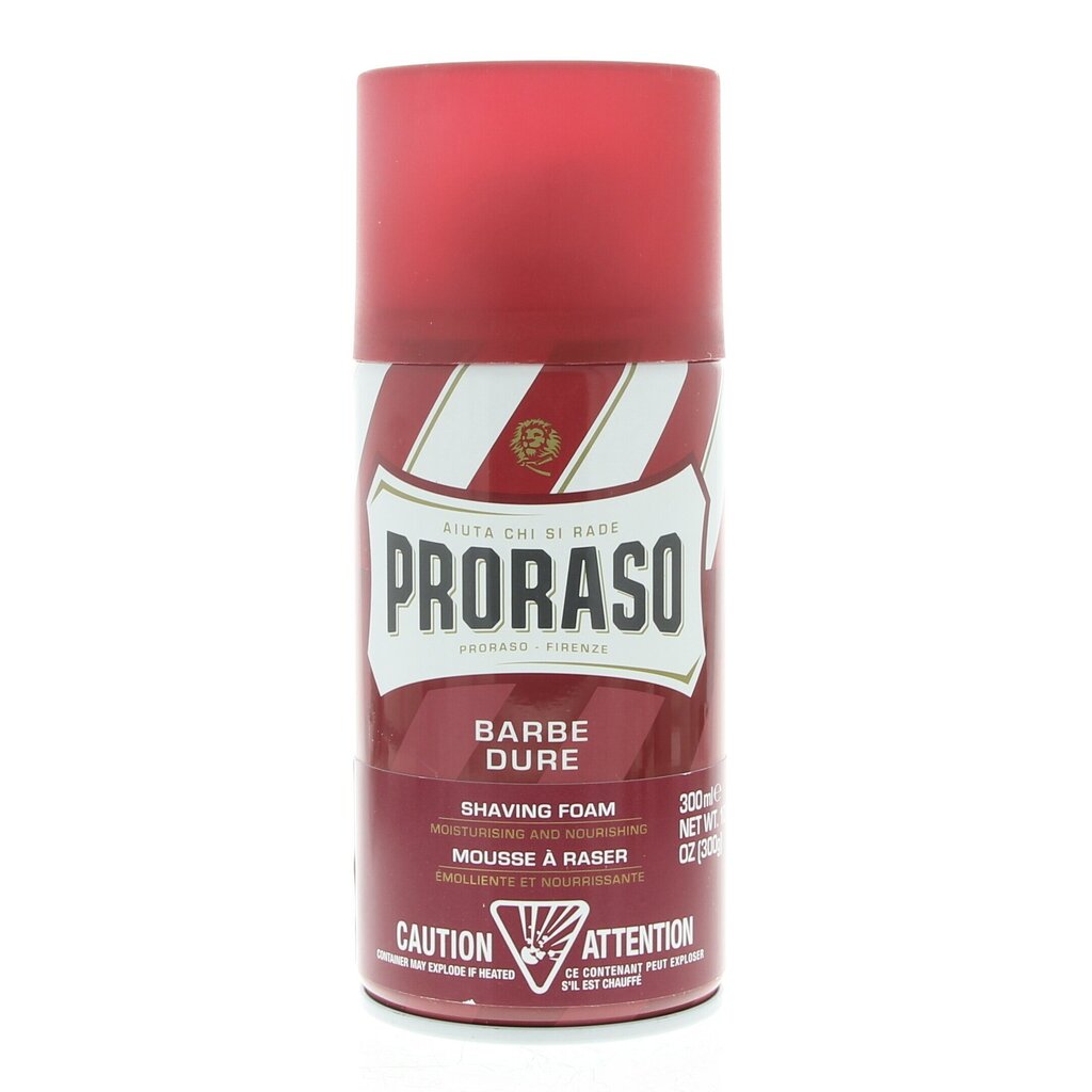 Ravitseva Proraso-partavaahto, santelipuu/sheavoi, 300 ml hinta ja tiedot | Parranajo ja karvanpoisto | hobbyhall.fi