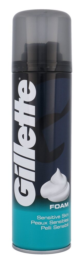 Parranajovaahto herkälle iholle Gillette Sensitive 200 ml hinta ja tiedot | Parranajo ja karvanpoisto | hobbyhall.fi