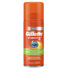 Parranajogeeli Gillette FUSION Ultra Sensitive 75 ml hinta ja tiedot | Parranajo ja karvanpoisto | hobbyhall.fi