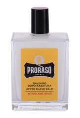 Proraso Wood & Spice, After shave balsami 100 ml hinta ja tiedot | Parranajo ja karvanpoisto | hobbyhall.fi