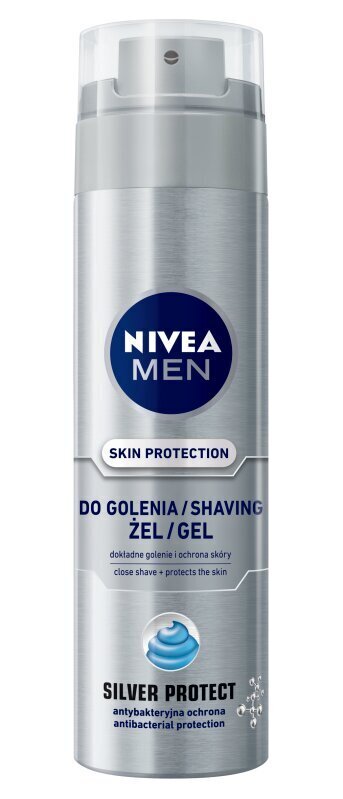 Nivea Nivea Men Silver Protect, 200 ml hinta ja tiedot | Parranajo ja karvanpoisto | hobbyhall.fi