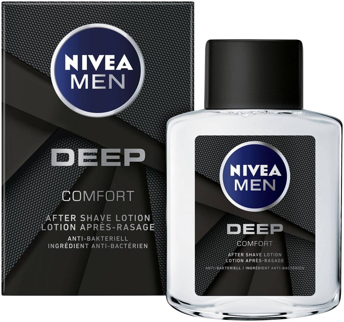 Parranajon jälkeen Lotion Nivea Deep Comfort 100 ml hinta ja tiedot | Parranajo ja karvanpoisto | hobbyhall.fi