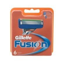 Gillette Fusion vaihtoterä miehelle 6 kpl hinta ja tiedot | Parranajo ja karvanpoisto | hobbyhall.fi