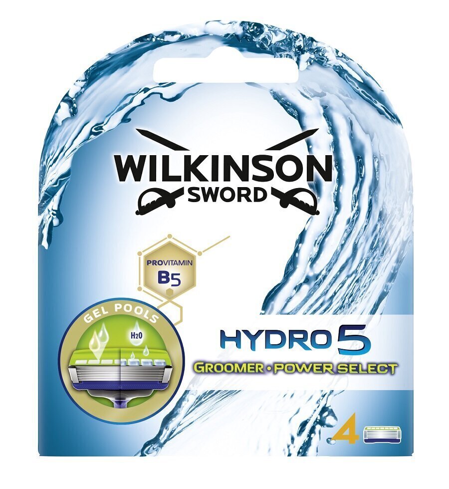 Ajelupäät Wilkinson Sword Hydro5 Groomer 4in1, 4 kpl. hinta ja tiedot | Parranajo ja karvanpoisto | hobbyhall.fi