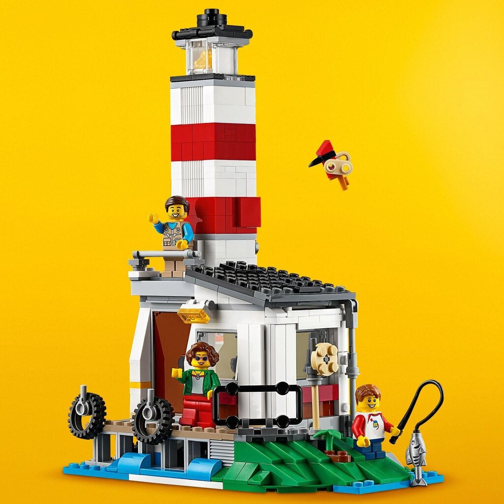 31108 LEGO® Creator Perheen loma pyörillä kulkevalla talolla hinta ja tiedot | LEGOT ja rakennuslelut | hobbyhall.fi