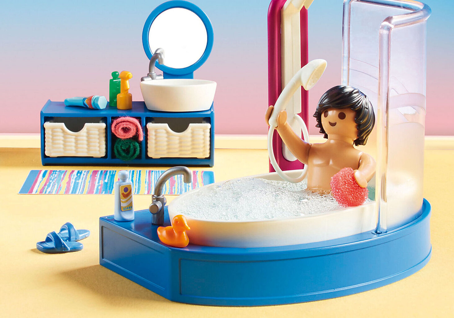 70211 PLAYMOBIL® Dollhouse, kylpyhuone hinta ja tiedot | LEGOT ja rakennuslelut | hobbyhall.fi