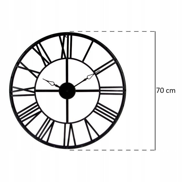 Metallinen seinäkello 70 cm hinta ja tiedot | Kellot | hobbyhall.fi