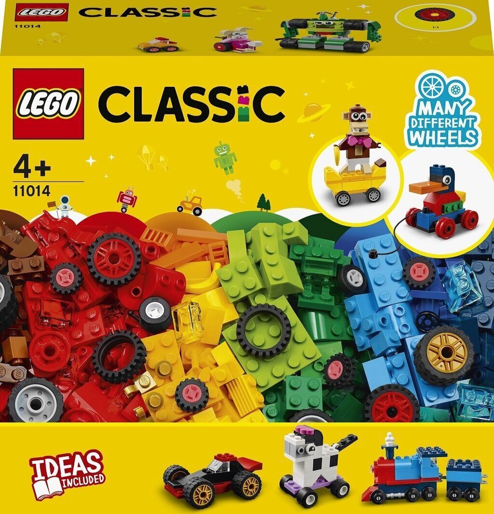 11014 LEGO® Classic palikat ja pyörät hinta ja tiedot | LEGOT ja rakennuslelut | hobbyhall.fi