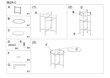 Sohvapöytä Signal Meble Ibiza, 42x42 cm, musta/ruusukulta hinta ja tiedot | Sohvapöydät | hobbyhall.fi