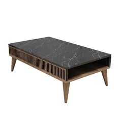 Kalune Design Evans sohvapöytä, ruskea/musta hinta ja tiedot | Sohvapöydät | hobbyhall.fi