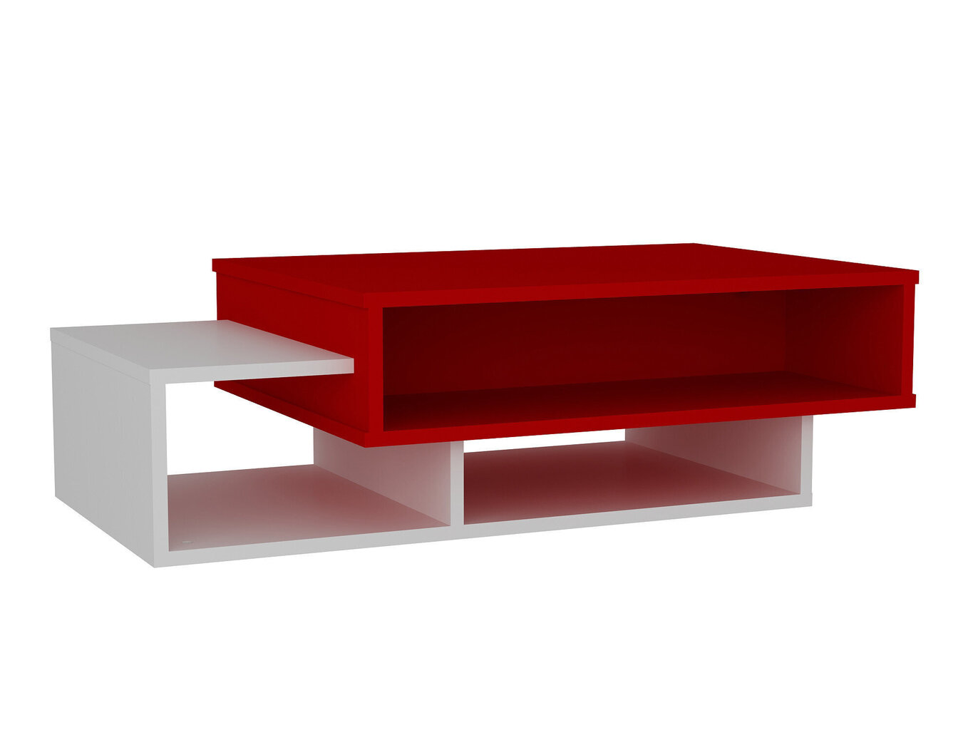 Sohvapöytä Kalune Design, 731, valkoinen/punainen. hinta ja tiedot | Sohvapöydät | hobbyhall.fi