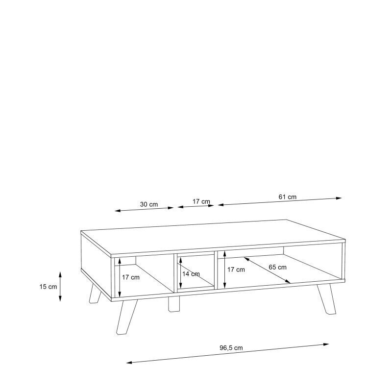 Carea-sohvapöytä, musta-comano luumupuu hinta ja tiedot | Sohvapöydät | hobbyhall.fi