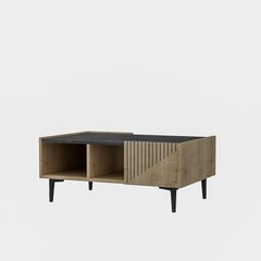 Kalune Design Draw sohvapöytä, ruskea/musta hinta ja tiedot | Sohvapöydät | hobbyhall.fi